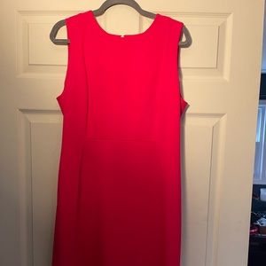 Calvin Klein Sheath Dress with exposed gold zipper sz 14